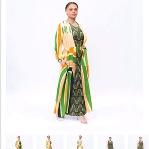 Ngozi Luxe 2 Piece Dress Set - Green